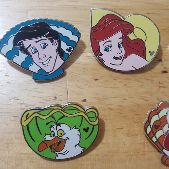 Disney Little Mermaid Seashell Hidden Mickey Pins - Picture 3 of 5